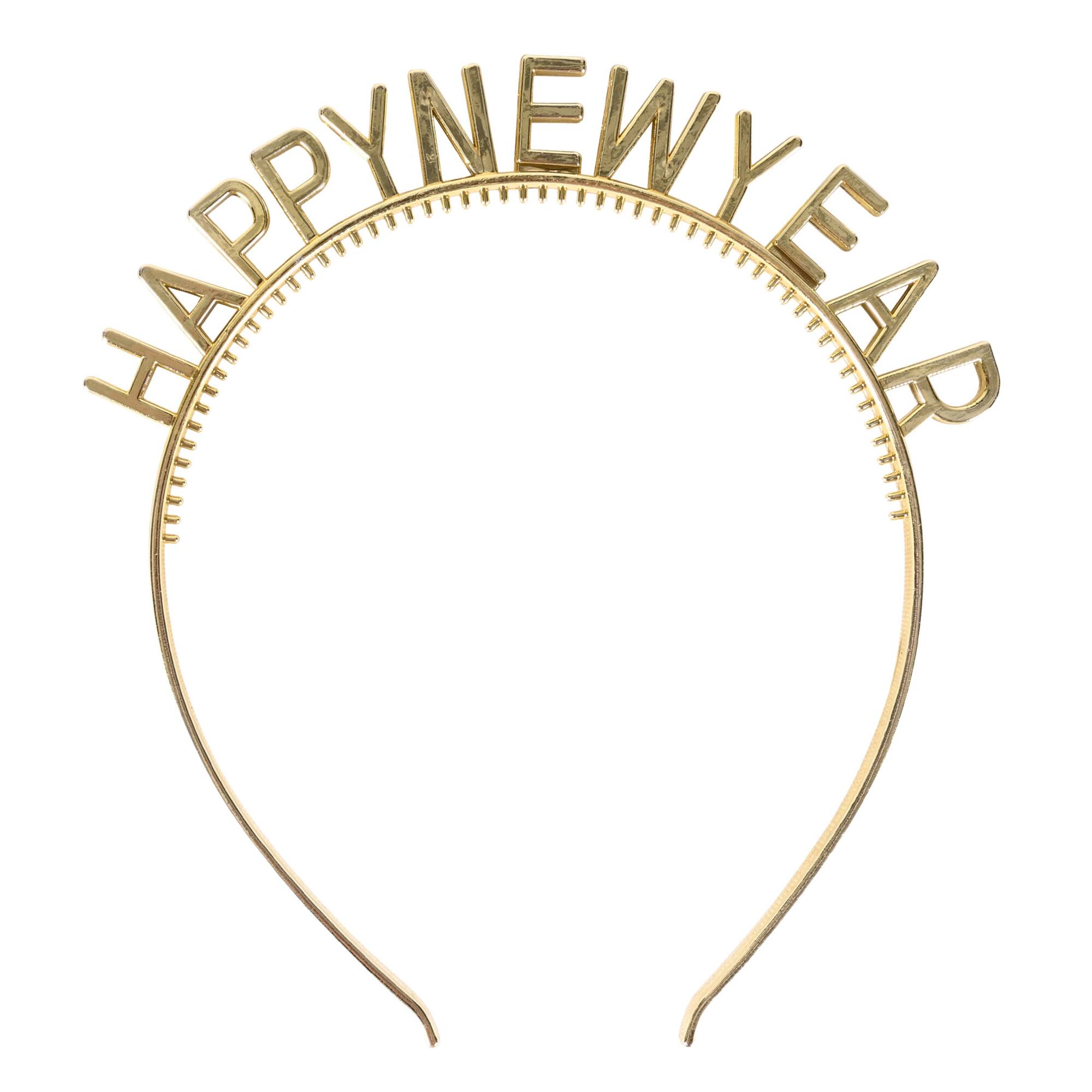 Beistle Gold Happy New Year Headbands, 4ct.